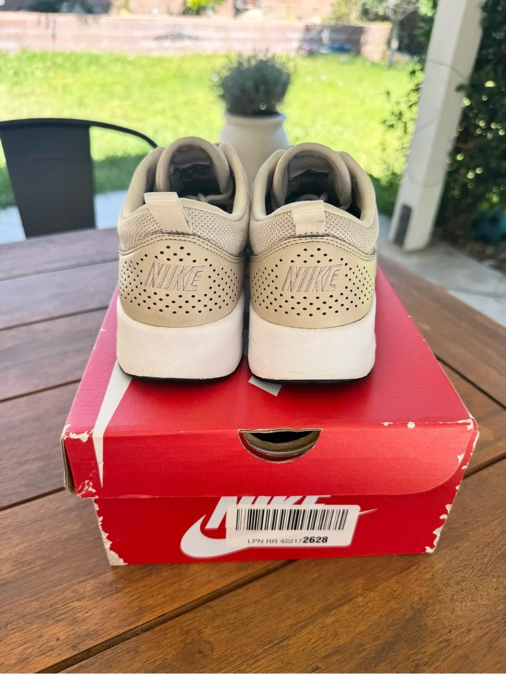 Nike Women’s Sneakers - Beige with White Swoosh